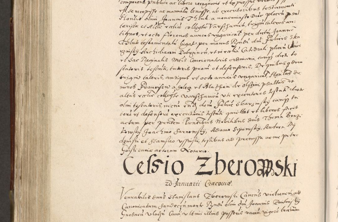Zdjęcie nr 773 dla obiektu archiwalnego: Acta actorum, constitutionum, obligationum, resignationum, quietationum tempore R. D. Petr Myszkowski, episcopi Cracoviensis, qui post mortem R. D. Francisci Krasiński, episcopi Cracoviensis solius Dei optimi maximi benignitate, Serenissimi Stephani regis Poloniase favore et clementia ex Plocensi ad Cracoviensem auctoritate Ssmi Gregorii XIII successit ab anno 1577 mense Novembri ad annum 1591 mensem Aprilem successive acticatorum.