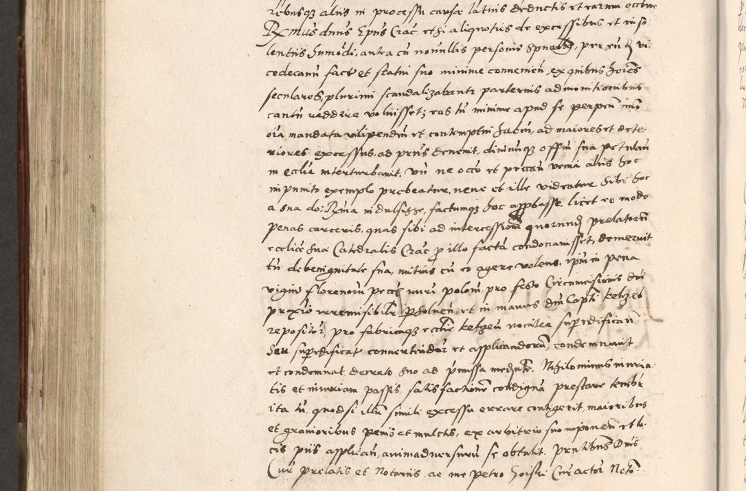 Zdjęcie nr 765 dla obiektu archiwalnego: Acta actorum, constitutionum, obligationum, resignationum, quietationum tempore R. D. Petr Myszkowski, episcopi Cracoviensis, qui post mortem R. D. Francisci Krasiński, episcopi Cracoviensis solius Dei optimi maximi benignitate, Serenissimi Stephani regis Poloniase favore et clementia ex Plocensi ad Cracoviensem auctoritate Ssmi Gregorii XIII successit ab anno 1577 mense Novembri ad annum 1591 mensem Aprilem successive acticatorum.