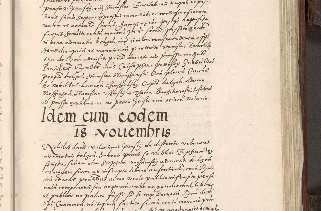 Zdjęcie nr 762 dla obiektu archiwalnego: Acta actorum, constitutionum, obligationum, resignationum, quietationum tempore R. D. Petr Myszkowski, episcopi Cracoviensis, qui post mortem R. D. Francisci Krasiński, episcopi Cracoviensis solius Dei optimi maximi benignitate, Serenissimi Stephani regis Poloniase favore et clementia ex Plocensi ad Cracoviensem auctoritate Ssmi Gregorii XIII successit ab anno 1577 mense Novembri ad annum 1591 mensem Aprilem successive acticatorum.