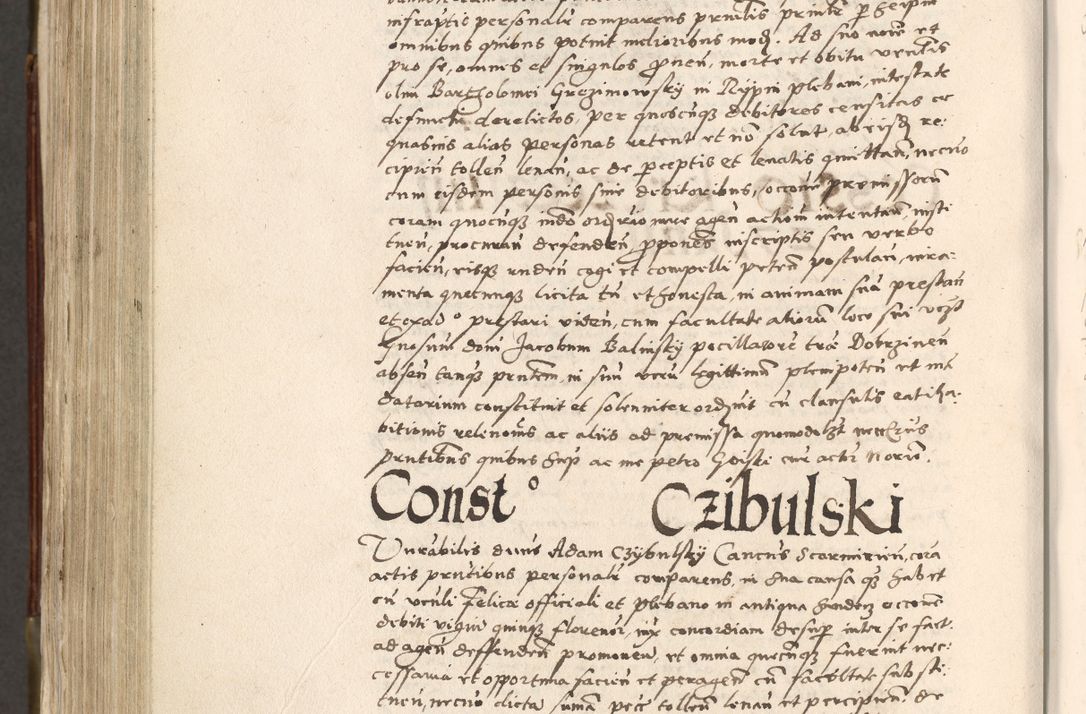Zdjęcie nr 757 dla obiektu archiwalnego: Acta actorum, constitutionum, obligationum, resignationum, quietationum tempore R. D. Petr Myszkowski, episcopi Cracoviensis, qui post mortem R. D. Francisci Krasiński, episcopi Cracoviensis solius Dei optimi maximi benignitate, Serenissimi Stephani regis Poloniase favore et clementia ex Plocensi ad Cracoviensem auctoritate Ssmi Gregorii XIII successit ab anno 1577 mense Novembri ad annum 1591 mensem Aprilem successive acticatorum.