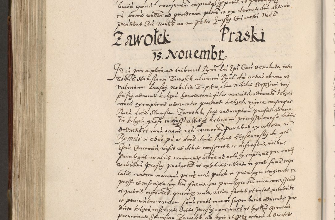 Zdjęcie nr 761 dla obiektu archiwalnego: Acta actorum, constitutionum, obligationum, resignationum, quietationum tempore R. D. Petr Myszkowski, episcopi Cracoviensis, qui post mortem R. D. Francisci Krasiński, episcopi Cracoviensis solius Dei optimi maximi benignitate, Serenissimi Stephani regis Poloniase favore et clementia ex Plocensi ad Cracoviensem auctoritate Ssmi Gregorii XIII successit ab anno 1577 mense Novembri ad annum 1591 mensem Aprilem successive acticatorum.
