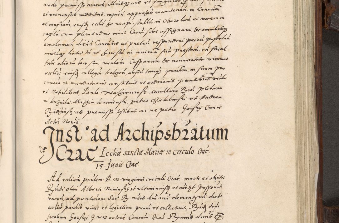 Zdjęcie nr 746 dla obiektu archiwalnego: Acta actorum, constitutionum, obligationum, resignationum, quietationum tempore R. D. Petr Myszkowski, episcopi Cracoviensis, qui post mortem R. D. Francisci Krasiński, episcopi Cracoviensis solius Dei optimi maximi benignitate, Serenissimi Stephani regis Poloniase favore et clementia ex Plocensi ad Cracoviensem auctoritate Ssmi Gregorii XIII successit ab anno 1577 mense Novembri ad annum 1591 mensem Aprilem successive acticatorum.