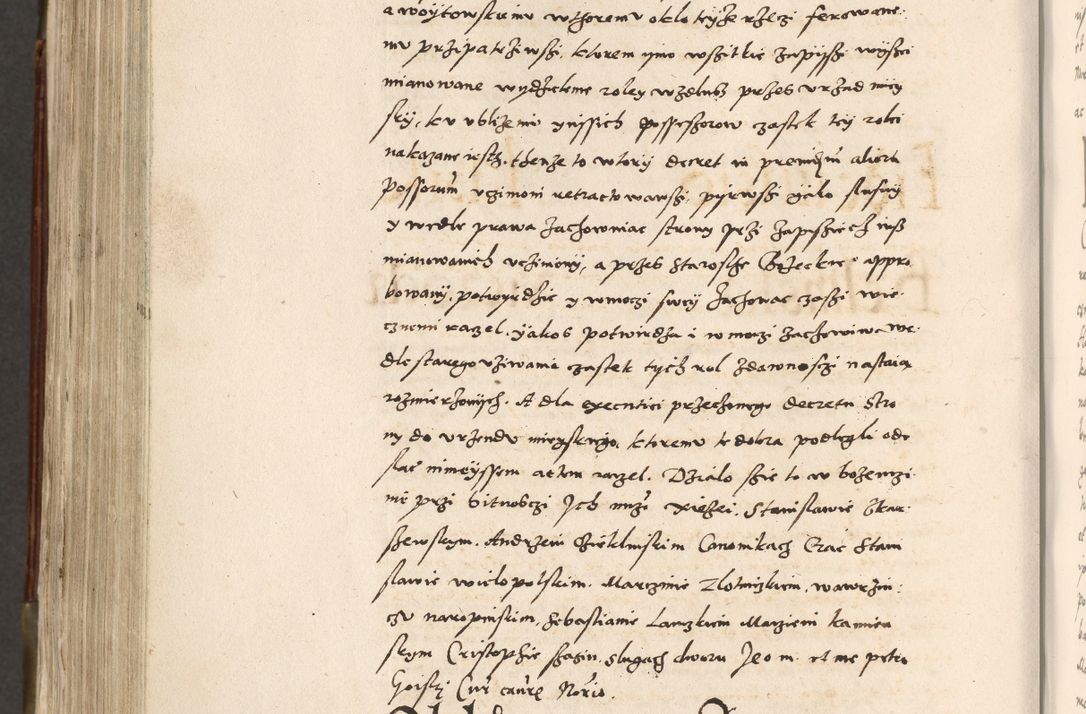 Zdjęcie nr 741 dla obiektu archiwalnego: Acta actorum, constitutionum, obligationum, resignationum, quietationum tempore R. D. Petr Myszkowski, episcopi Cracoviensis, qui post mortem R. D. Francisci Krasiński, episcopi Cracoviensis solius Dei optimi maximi benignitate, Serenissimi Stephani regis Poloniase favore et clementia ex Plocensi ad Cracoviensem auctoritate Ssmi Gregorii XIII successit ab anno 1577 mense Novembri ad annum 1591 mensem Aprilem successive acticatorum.