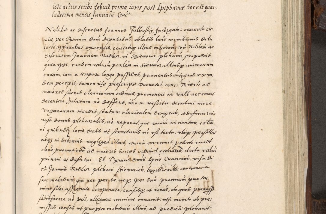 Zdjęcie nr 738 dla obiektu archiwalnego: Acta actorum, constitutionum, obligationum, resignationum, quietationum tempore R. D. Petr Myszkowski, episcopi Cracoviensis, qui post mortem R. D. Francisci Krasiński, episcopi Cracoviensis solius Dei optimi maximi benignitate, Serenissimi Stephani regis Poloniase favore et clementia ex Plocensi ad Cracoviensem auctoritate Ssmi Gregorii XIII successit ab anno 1577 mense Novembri ad annum 1591 mensem Aprilem successive acticatorum.