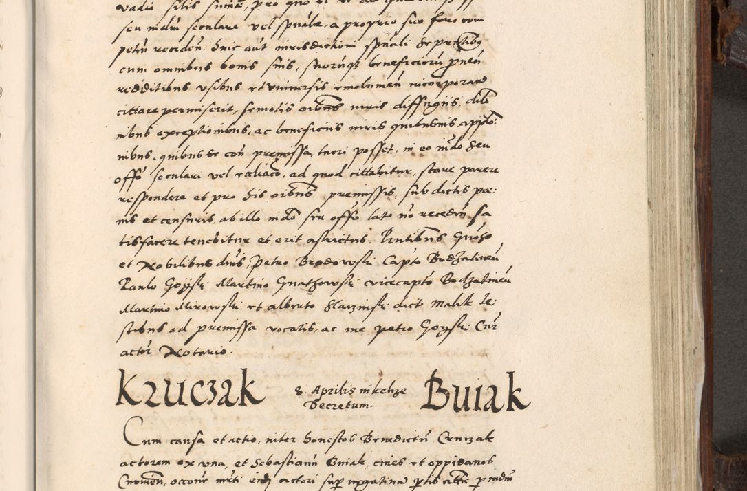 Zdjęcie nr 734 dla obiektu archiwalnego: Acta actorum, constitutionum, obligationum, resignationum, quietationum tempore R. D. Petr Myszkowski, episcopi Cracoviensis, qui post mortem R. D. Francisci Krasiński, episcopi Cracoviensis solius Dei optimi maximi benignitate, Serenissimi Stephani regis Poloniase favore et clementia ex Plocensi ad Cracoviensem auctoritate Ssmi Gregorii XIII successit ab anno 1577 mense Novembri ad annum 1591 mensem Aprilem successive acticatorum.