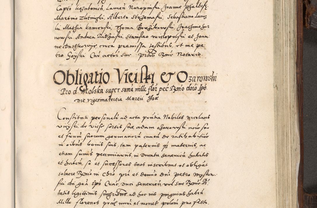 Zdjęcie nr 722 dla obiektu archiwalnego: Acta actorum, constitutionum, obligationum, resignationum, quietationum tempore R. D. Petr Myszkowski, episcopi Cracoviensis, qui post mortem R. D. Francisci Krasiński, episcopi Cracoviensis solius Dei optimi maximi benignitate, Serenissimi Stephani regis Poloniase favore et clementia ex Plocensi ad Cracoviensem auctoritate Ssmi Gregorii XIII successit ab anno 1577 mense Novembri ad annum 1591 mensem Aprilem successive acticatorum.