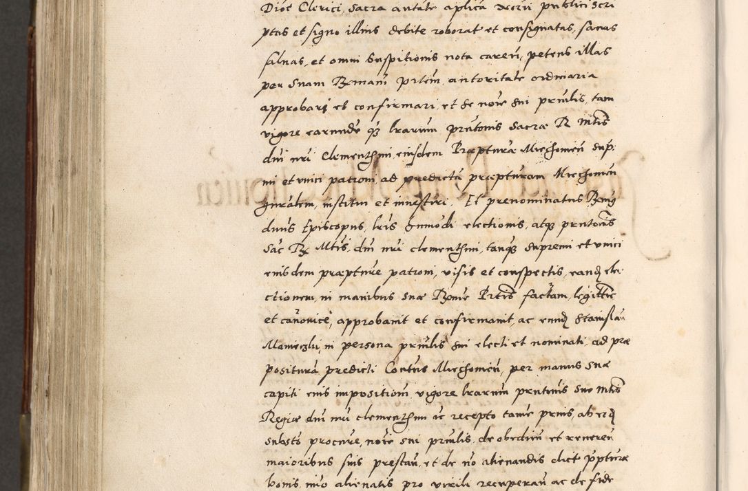 Zdjęcie nr 721 dla obiektu archiwalnego: Acta actorum, constitutionum, obligationum, resignationum, quietationum tempore R. D. Petr Myszkowski, episcopi Cracoviensis, qui post mortem R. D. Francisci Krasiński, episcopi Cracoviensis solius Dei optimi maximi benignitate, Serenissimi Stephani regis Poloniase favore et clementia ex Plocensi ad Cracoviensem auctoritate Ssmi Gregorii XIII successit ab anno 1577 mense Novembri ad annum 1591 mensem Aprilem successive acticatorum.