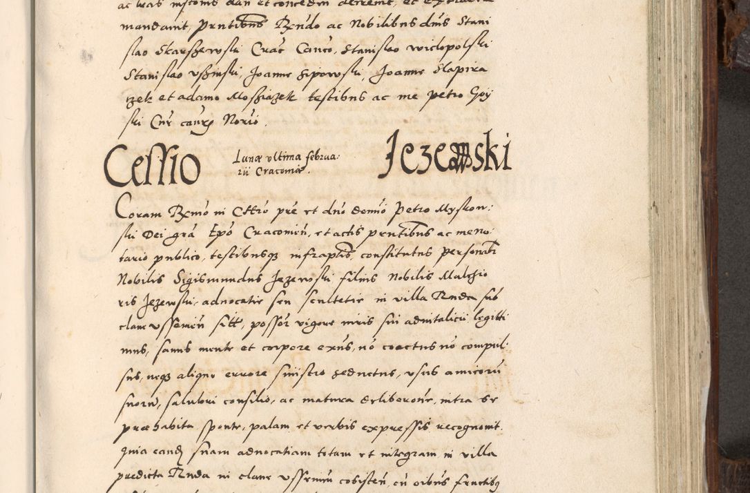 Zdjęcie nr 718 dla obiektu archiwalnego: Acta actorum, constitutionum, obligationum, resignationum, quietationum tempore R. D. Petr Myszkowski, episcopi Cracoviensis, qui post mortem R. D. Francisci Krasiński, episcopi Cracoviensis solius Dei optimi maximi benignitate, Serenissimi Stephani regis Poloniase favore et clementia ex Plocensi ad Cracoviensem auctoritate Ssmi Gregorii XIII successit ab anno 1577 mense Novembri ad annum 1591 mensem Aprilem successive acticatorum.