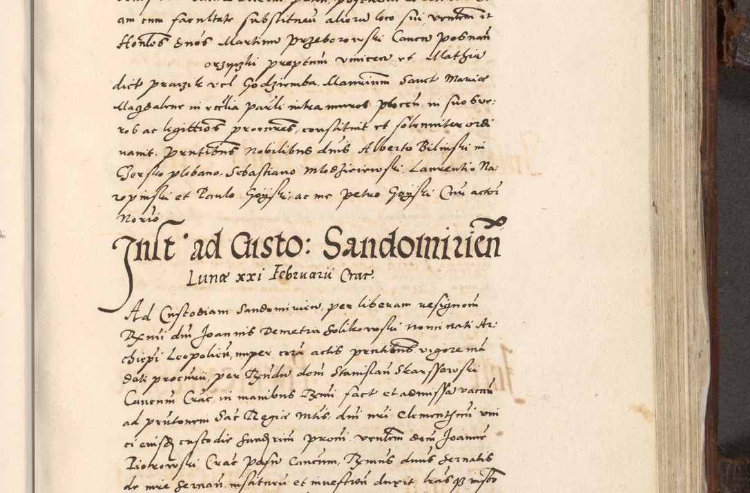 Zdjęcie nr 716 dla obiektu archiwalnego: Acta actorum, constitutionum, obligationum, resignationum, quietationum tempore R. D. Petr Myszkowski, episcopi Cracoviensis, qui post mortem R. D. Francisci Krasiński, episcopi Cracoviensis solius Dei optimi maximi benignitate, Serenissimi Stephani regis Poloniase favore et clementia ex Plocensi ad Cracoviensem auctoritate Ssmi Gregorii XIII successit ab anno 1577 mense Novembri ad annum 1591 mensem Aprilem successive acticatorum.