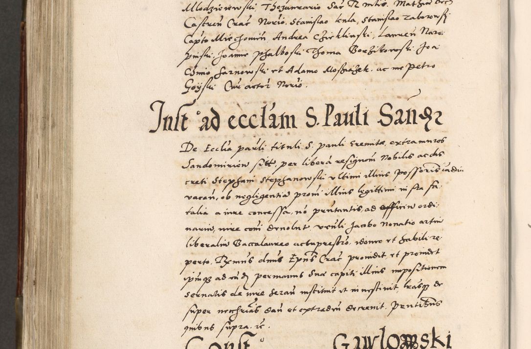 Zdjęcie nr 715 dla obiektu archiwalnego: Acta actorum, constitutionum, obligationum, resignationum, quietationum tempore R. D. Petr Myszkowski, episcopi Cracoviensis, qui post mortem R. D. Francisci Krasiński, episcopi Cracoviensis solius Dei optimi maximi benignitate, Serenissimi Stephani regis Poloniase favore et clementia ex Plocensi ad Cracoviensem auctoritate Ssmi Gregorii XIII successit ab anno 1577 mense Novembri ad annum 1591 mensem Aprilem successive acticatorum.