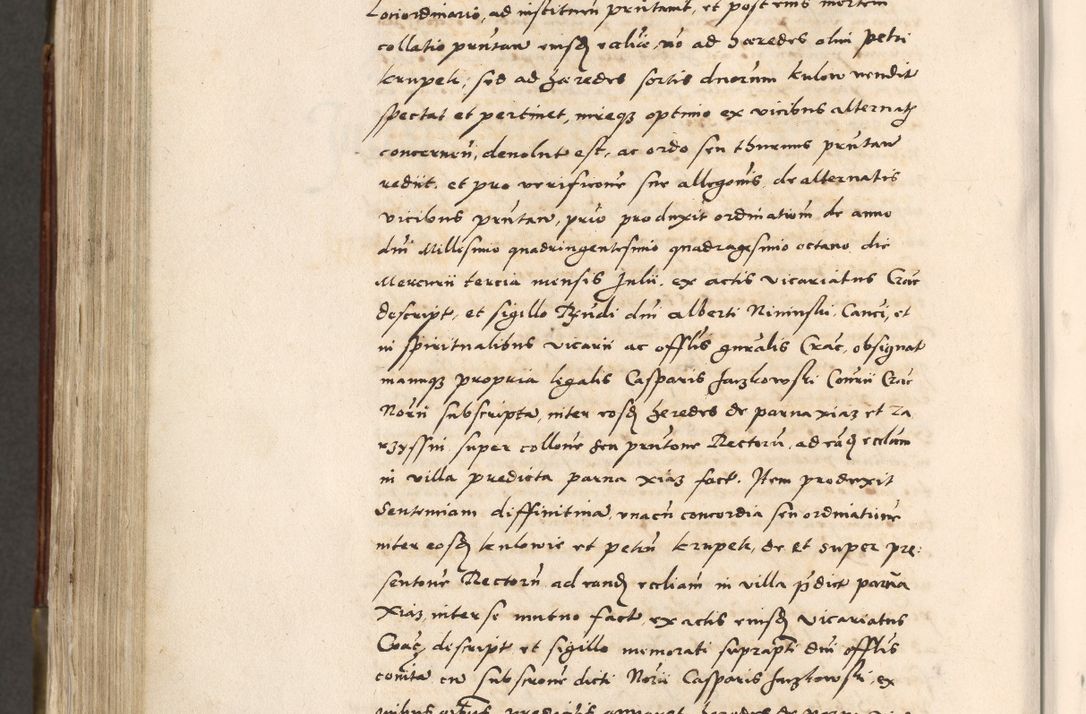 Zdjęcie nr 713 dla obiektu archiwalnego: Acta actorum, constitutionum, obligationum, resignationum, quietationum tempore R. D. Petr Myszkowski, episcopi Cracoviensis, qui post mortem R. D. Francisci Krasiński, episcopi Cracoviensis solius Dei optimi maximi benignitate, Serenissimi Stephani regis Poloniase favore et clementia ex Plocensi ad Cracoviensem auctoritate Ssmi Gregorii XIII successit ab anno 1577 mense Novembri ad annum 1591 mensem Aprilem successive acticatorum.