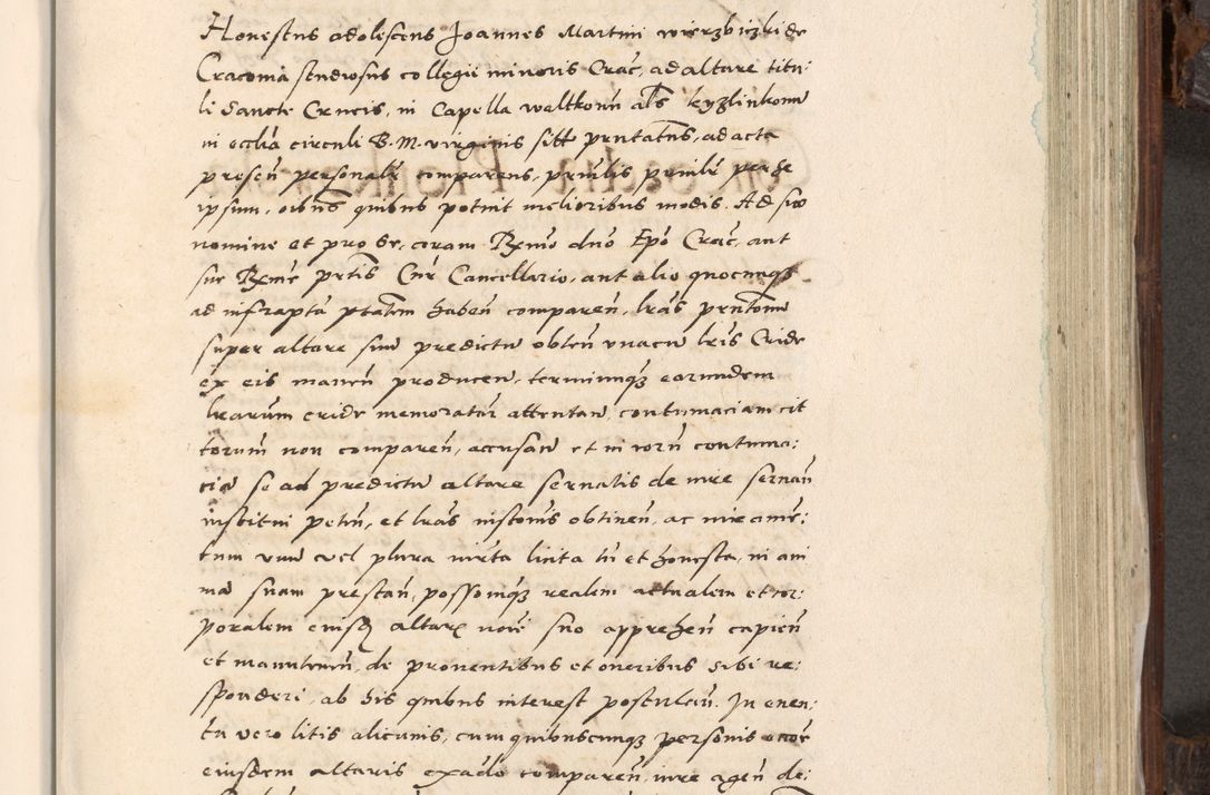 Zdjęcie nr 706 dla obiektu archiwalnego: Acta actorum, constitutionum, obligationum, resignationum, quietationum tempore R. D. Petr Myszkowski, episcopi Cracoviensis, qui post mortem R. D. Francisci Krasiński, episcopi Cracoviensis solius Dei optimi maximi benignitate, Serenissimi Stephani regis Poloniase favore et clementia ex Plocensi ad Cracoviensem auctoritate Ssmi Gregorii XIII successit ab anno 1577 mense Novembri ad annum 1591 mensem Aprilem successive acticatorum.