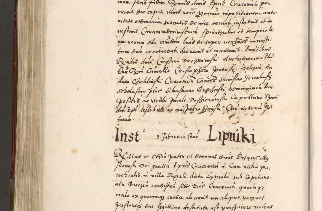 Zdjęcie nr 697 dla obiektu archiwalnego: Acta actorum, constitutionum, obligationum, resignationum, quietationum tempore R. D. Petr Myszkowski, episcopi Cracoviensis, qui post mortem R. D. Francisci Krasiński, episcopi Cracoviensis solius Dei optimi maximi benignitate, Serenissimi Stephani regis Poloniase favore et clementia ex Plocensi ad Cracoviensem auctoritate Ssmi Gregorii XIII successit ab anno 1577 mense Novembri ad annum 1591 mensem Aprilem successive acticatorum.