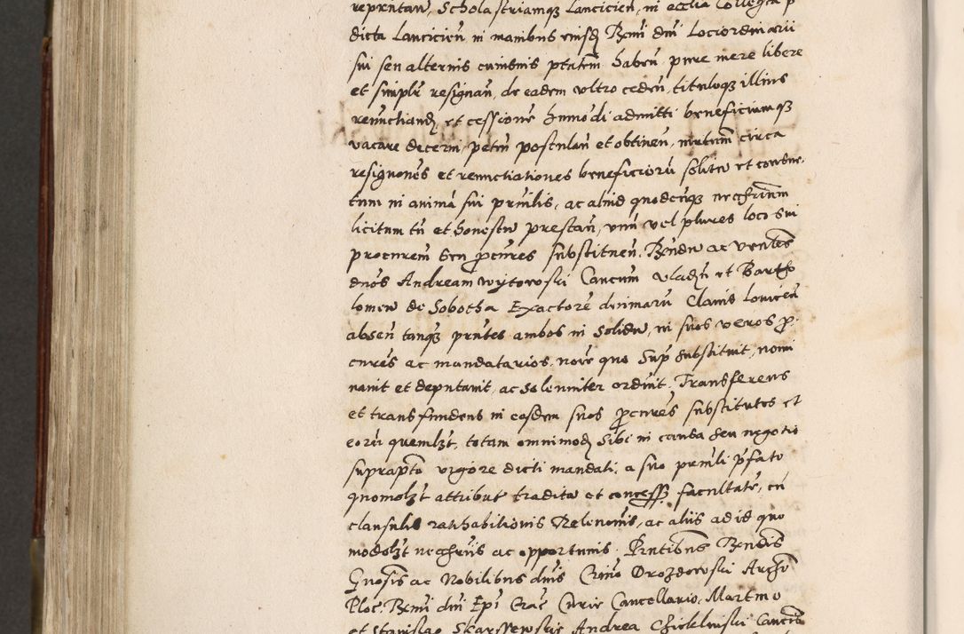 Zdjęcie nr 695 dla obiektu archiwalnego: Acta actorum, constitutionum, obligationum, resignationum, quietationum tempore R. D. Petr Myszkowski, episcopi Cracoviensis, qui post mortem R. D. Francisci Krasiński, episcopi Cracoviensis solius Dei optimi maximi benignitate, Serenissimi Stephani regis Poloniase favore et clementia ex Plocensi ad Cracoviensem auctoritate Ssmi Gregorii XIII successit ab anno 1577 mense Novembri ad annum 1591 mensem Aprilem successive acticatorum.
