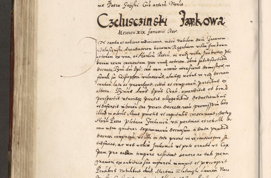 Zdjęcie nr 691 dla obiektu archiwalnego: Acta actorum, constitutionum, obligationum, resignationum, quietationum tempore R. D. Petr Myszkowski, episcopi Cracoviensis, qui post mortem R. D. Francisci Krasiński, episcopi Cracoviensis solius Dei optimi maximi benignitate, Serenissimi Stephani regis Poloniase favore et clementia ex Plocensi ad Cracoviensem auctoritate Ssmi Gregorii XIII successit ab anno 1577 mense Novembri ad annum 1591 mensem Aprilem successive acticatorum.