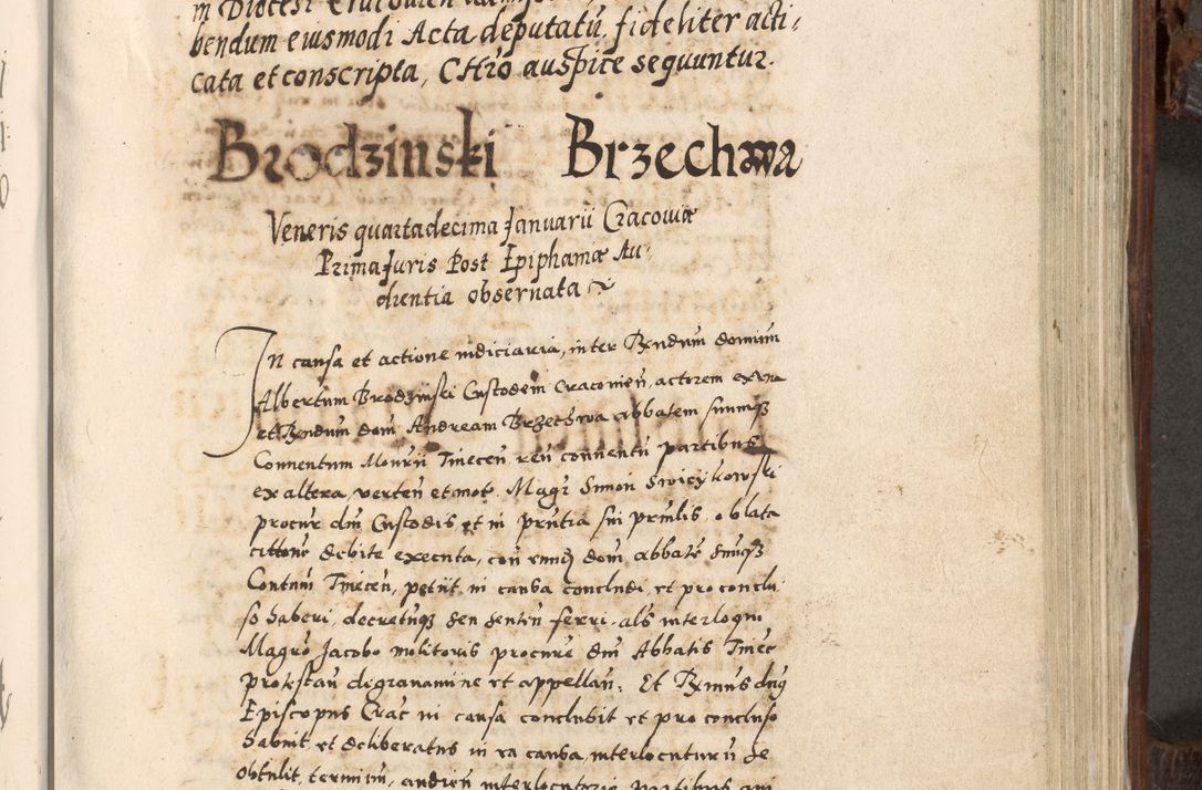 Zdjęcie nr 688 dla obiektu archiwalnego: Acta actorum, constitutionum, obligationum, resignationum, quietationum tempore R. D. Petr Myszkowski, episcopi Cracoviensis, qui post mortem R. D. Francisci Krasiński, episcopi Cracoviensis solius Dei optimi maximi benignitate, Serenissimi Stephani regis Poloniase favore et clementia ex Plocensi ad Cracoviensem auctoritate Ssmi Gregorii XIII successit ab anno 1577 mense Novembri ad annum 1591 mensem Aprilem successive acticatorum.