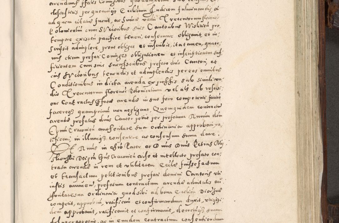 Zdjęcie nr 680 dla obiektu archiwalnego: Acta actorum, constitutionum, obligationum, resignationum, quietationum tempore R. D. Petr Myszkowski, episcopi Cracoviensis, qui post mortem R. D. Francisci Krasiński, episcopi Cracoviensis solius Dei optimi maximi benignitate, Serenissimi Stephani regis Poloniase favore et clementia ex Plocensi ad Cracoviensem auctoritate Ssmi Gregorii XIII successit ab anno 1577 mense Novembri ad annum 1591 mensem Aprilem successive acticatorum.