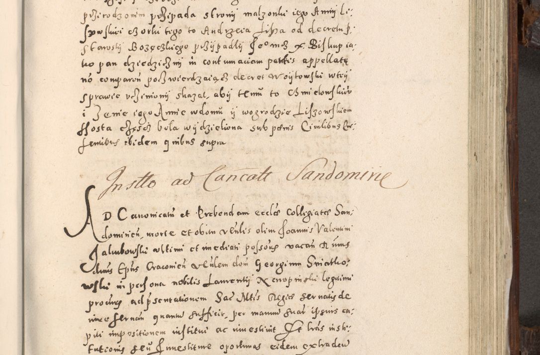 Zdjęcie nr 674 dla obiektu archiwalnego: Acta actorum, constitutionum, obligationum, resignationum, quietationum tempore R. D. Petr Myszkowski, episcopi Cracoviensis, qui post mortem R. D. Francisci Krasiński, episcopi Cracoviensis solius Dei optimi maximi benignitate, Serenissimi Stephani regis Poloniase favore et clementia ex Plocensi ad Cracoviensem auctoritate Ssmi Gregorii XIII successit ab anno 1577 mense Novembri ad annum 1591 mensem Aprilem successive acticatorum.