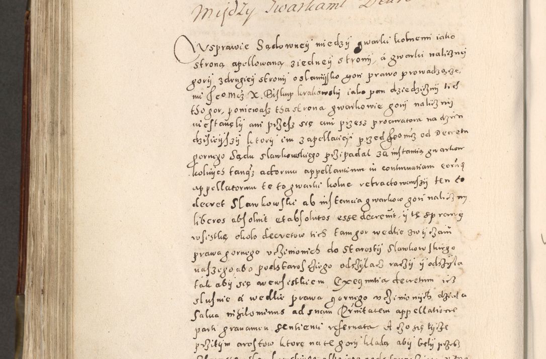 Zdjęcie nr 673 dla obiektu archiwalnego: Acta actorum, constitutionum, obligationum, resignationum, quietationum tempore R. D. Petr Myszkowski, episcopi Cracoviensis, qui post mortem R. D. Francisci Krasiński, episcopi Cracoviensis solius Dei optimi maximi benignitate, Serenissimi Stephani regis Poloniase favore et clementia ex Plocensi ad Cracoviensem auctoritate Ssmi Gregorii XIII successit ab anno 1577 mense Novembri ad annum 1591 mensem Aprilem successive acticatorum.