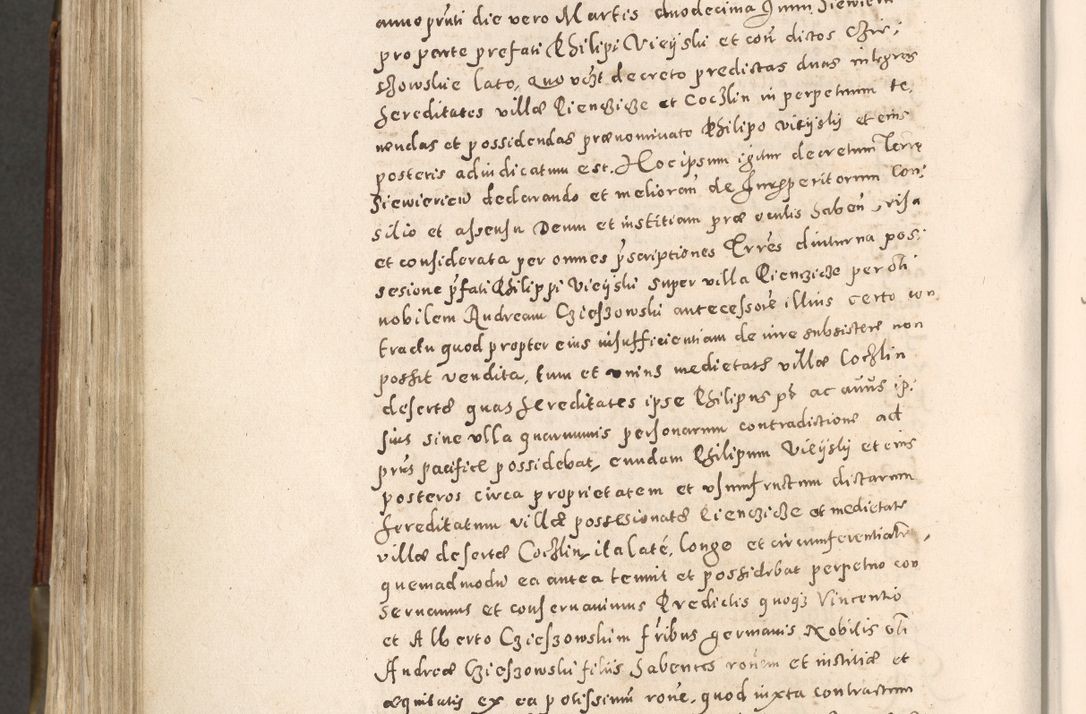 Zdjęcie nr 671 dla obiektu archiwalnego: Acta actorum, constitutionum, obligationum, resignationum, quietationum tempore R. D. Petr Myszkowski, episcopi Cracoviensis, qui post mortem R. D. Francisci Krasiński, episcopi Cracoviensis solius Dei optimi maximi benignitate, Serenissimi Stephani regis Poloniase favore et clementia ex Plocensi ad Cracoviensem auctoritate Ssmi Gregorii XIII successit ab anno 1577 mense Novembri ad annum 1591 mensem Aprilem successive acticatorum.