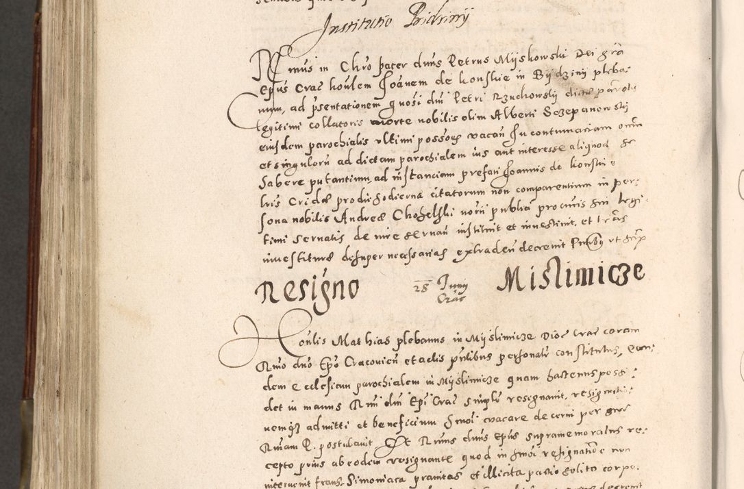 Zdjęcie nr 667 dla obiektu archiwalnego: Acta actorum, constitutionum, obligationum, resignationum, quietationum tempore R. D. Petr Myszkowski, episcopi Cracoviensis, qui post mortem R. D. Francisci Krasiński, episcopi Cracoviensis solius Dei optimi maximi benignitate, Serenissimi Stephani regis Poloniase favore et clementia ex Plocensi ad Cracoviensem auctoritate Ssmi Gregorii XIII successit ab anno 1577 mense Novembri ad annum 1591 mensem Aprilem successive acticatorum.