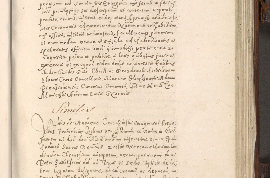 Zdjęcie nr 664 dla obiektu archiwalnego: Acta actorum, constitutionum, obligationum, resignationum, quietationum tempore R. D. Petr Myszkowski, episcopi Cracoviensis, qui post mortem R. D. Francisci Krasiński, episcopi Cracoviensis solius Dei optimi maximi benignitate, Serenissimi Stephani regis Poloniase favore et clementia ex Plocensi ad Cracoviensem auctoritate Ssmi Gregorii XIII successit ab anno 1577 mense Novembri ad annum 1591 mensem Aprilem successive acticatorum.
