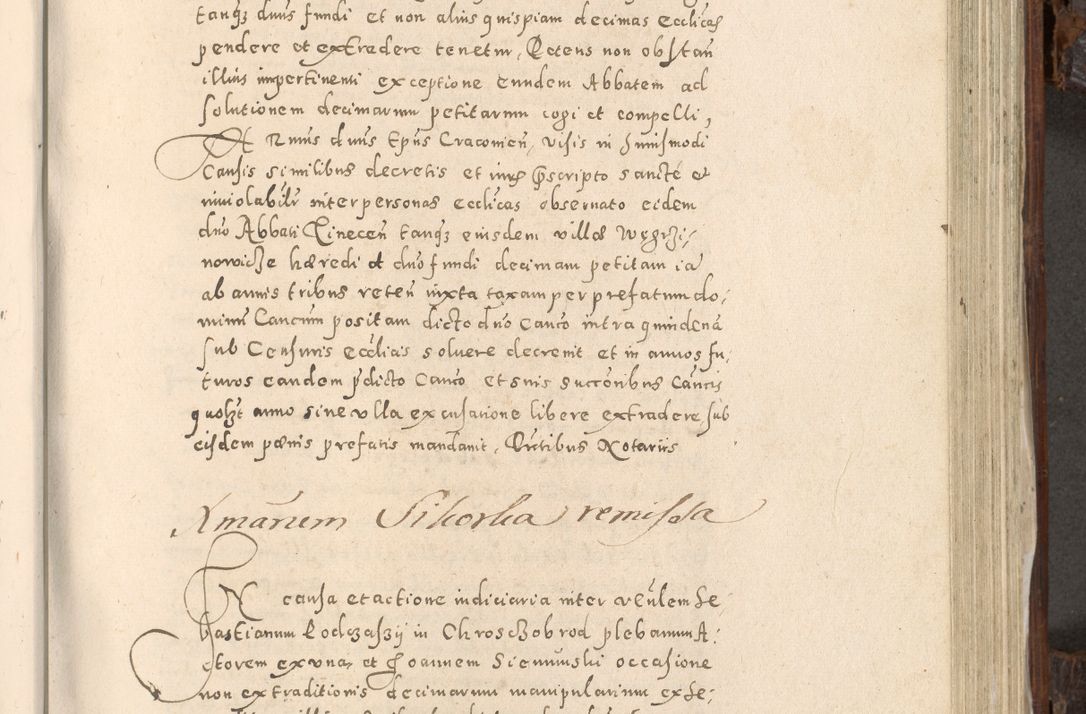 Zdjęcie nr 662 dla obiektu archiwalnego: Acta actorum, constitutionum, obligationum, resignationum, quietationum tempore R. D. Petr Myszkowski, episcopi Cracoviensis, qui post mortem R. D. Francisci Krasiński, episcopi Cracoviensis solius Dei optimi maximi benignitate, Serenissimi Stephani regis Poloniase favore et clementia ex Plocensi ad Cracoviensem auctoritate Ssmi Gregorii XIII successit ab anno 1577 mense Novembri ad annum 1591 mensem Aprilem successive acticatorum.