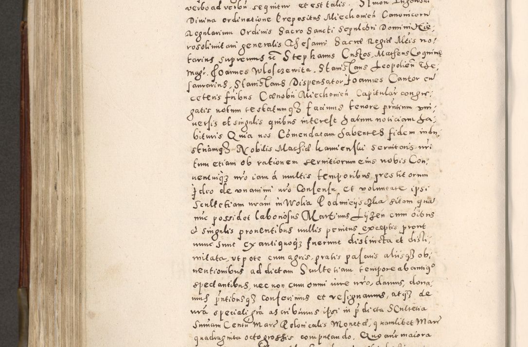 Zdjęcie nr 643 dla obiektu archiwalnego: Acta actorum, constitutionum, obligationum, resignationum, quietationum tempore R. D. Petr Myszkowski, episcopi Cracoviensis, qui post mortem R. D. Francisci Krasiński, episcopi Cracoviensis solius Dei optimi maximi benignitate, Serenissimi Stephani regis Poloniase favore et clementia ex Plocensi ad Cracoviensem auctoritate Ssmi Gregorii XIII successit ab anno 1577 mense Novembri ad annum 1591 mensem Aprilem successive acticatorum.