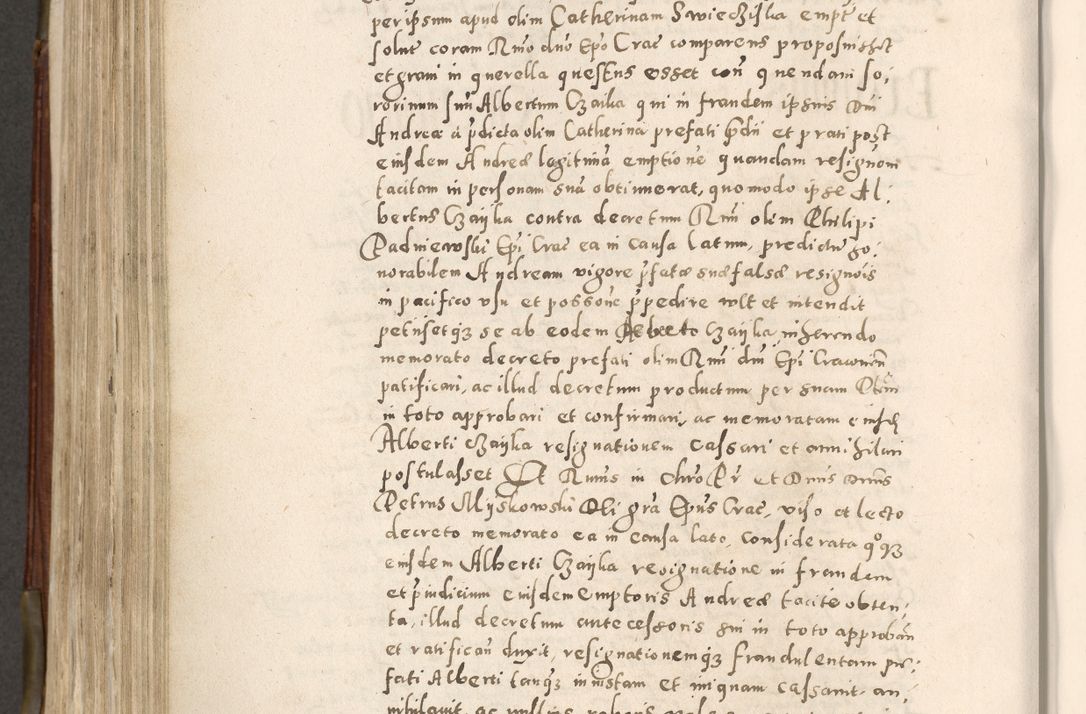 Zdjęcie nr 633 dla obiektu archiwalnego: Acta actorum, constitutionum, obligationum, resignationum, quietationum tempore R. D. Petr Myszkowski, episcopi Cracoviensis, qui post mortem R. D. Francisci Krasiński, episcopi Cracoviensis solius Dei optimi maximi benignitate, Serenissimi Stephani regis Poloniase favore et clementia ex Plocensi ad Cracoviensem auctoritate Ssmi Gregorii XIII successit ab anno 1577 mense Novembri ad annum 1591 mensem Aprilem successive acticatorum.