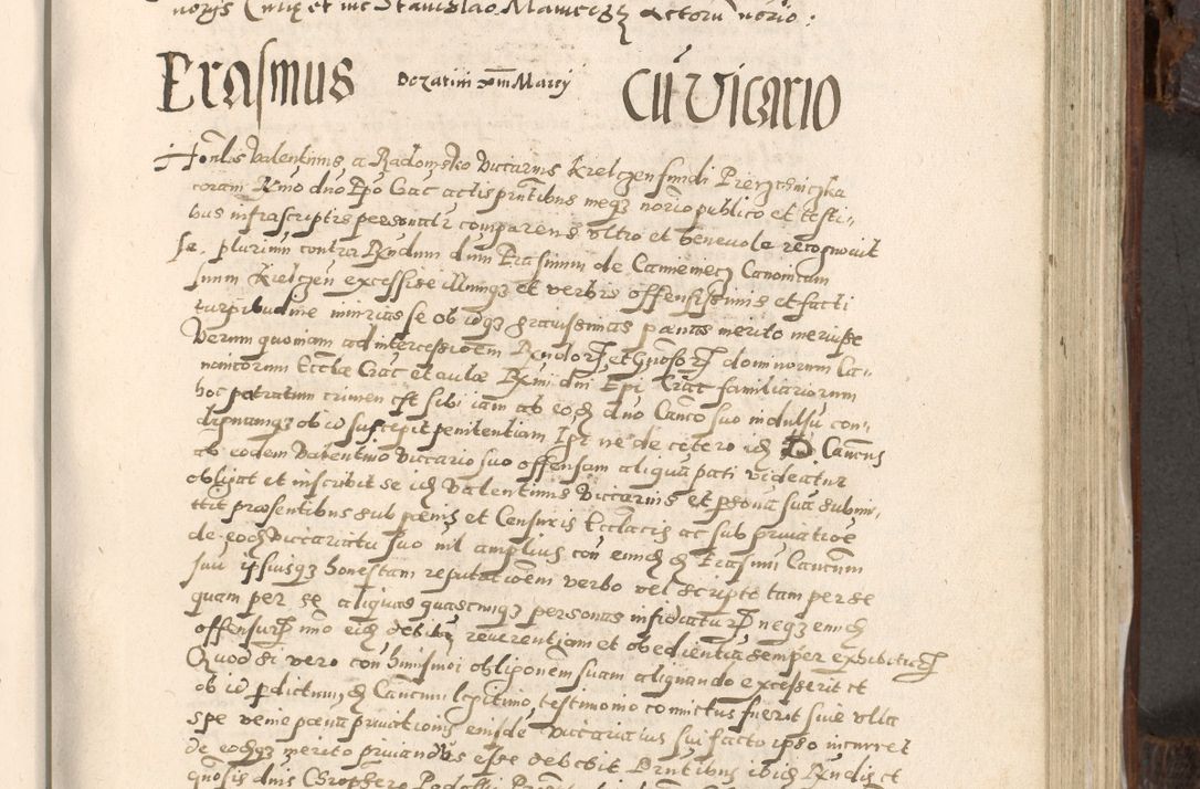 Zdjęcie nr 632 dla obiektu archiwalnego: Acta actorum, constitutionum, obligationum, resignationum, quietationum tempore R. D. Petr Myszkowski, episcopi Cracoviensis, qui post mortem R. D. Francisci Krasiński, episcopi Cracoviensis solius Dei optimi maximi benignitate, Serenissimi Stephani regis Poloniase favore et clementia ex Plocensi ad Cracoviensem auctoritate Ssmi Gregorii XIII successit ab anno 1577 mense Novembri ad annum 1591 mensem Aprilem successive acticatorum.