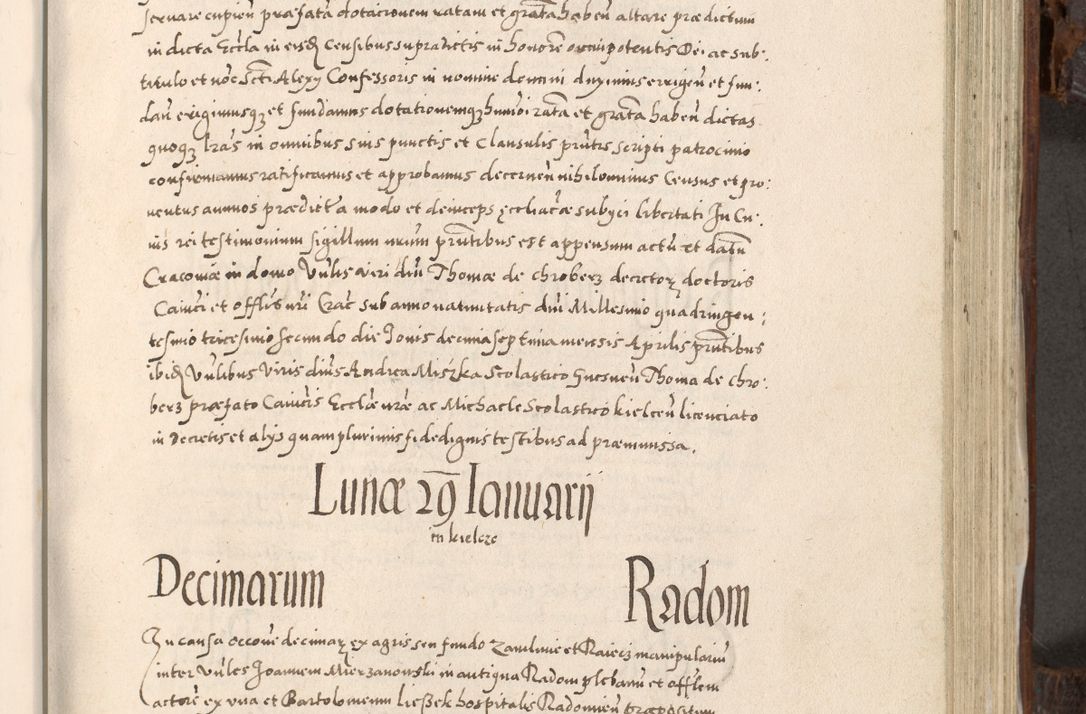 Zdjęcie nr 624 dla obiektu archiwalnego: Acta actorum, constitutionum, obligationum, resignationum, quietationum tempore R. D. Petr Myszkowski, episcopi Cracoviensis, qui post mortem R. D. Francisci Krasiński, episcopi Cracoviensis solius Dei optimi maximi benignitate, Serenissimi Stephani regis Poloniase favore et clementia ex Plocensi ad Cracoviensem auctoritate Ssmi Gregorii XIII successit ab anno 1577 mense Novembri ad annum 1591 mensem Aprilem successive acticatorum.