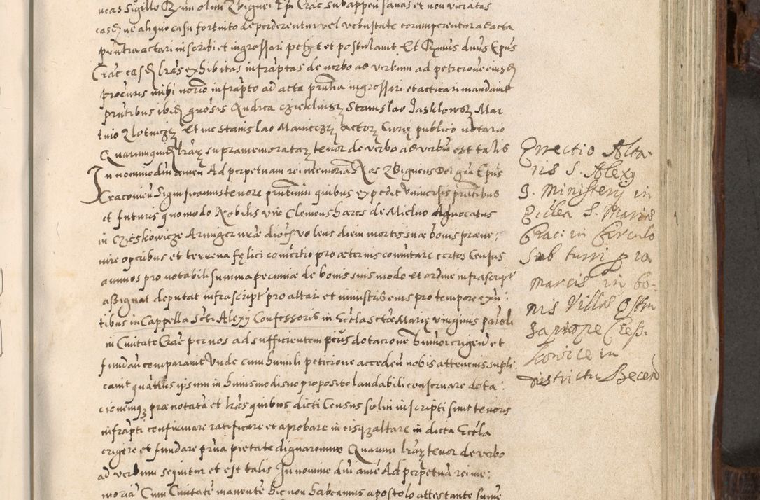 Zdjęcie nr 622 dla obiektu archiwalnego: Acta actorum, constitutionum, obligationum, resignationum, quietationum tempore R. D. Petr Myszkowski, episcopi Cracoviensis, qui post mortem R. D. Francisci Krasiński, episcopi Cracoviensis solius Dei optimi maximi benignitate, Serenissimi Stephani regis Poloniase favore et clementia ex Plocensi ad Cracoviensem auctoritate Ssmi Gregorii XIII successit ab anno 1577 mense Novembri ad annum 1591 mensem Aprilem successive acticatorum.