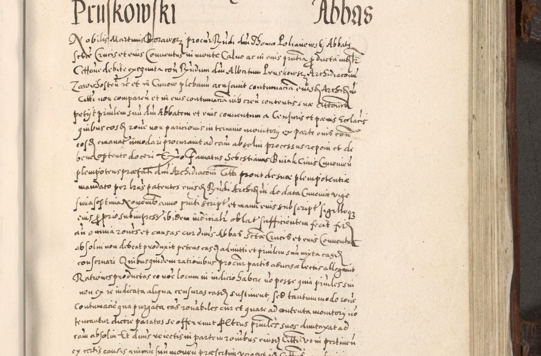 Zdjęcie nr 608 dla obiektu archiwalnego: Acta actorum, constitutionum, obligationum, resignationum, quietationum tempore R. D. Petr Myszkowski, episcopi Cracoviensis, qui post mortem R. D. Francisci Krasiński, episcopi Cracoviensis solius Dei optimi maximi benignitate, Serenissimi Stephani regis Poloniase favore et clementia ex Plocensi ad Cracoviensem auctoritate Ssmi Gregorii XIII successit ab anno 1577 mense Novembri ad annum 1591 mensem Aprilem successive acticatorum.