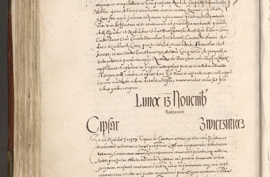 Zdjęcie nr 603 dla obiektu archiwalnego: Acta actorum, constitutionum, obligationum, resignationum, quietationum tempore R. D. Petr Myszkowski, episcopi Cracoviensis, qui post mortem R. D. Francisci Krasiński, episcopi Cracoviensis solius Dei optimi maximi benignitate, Serenissimi Stephani regis Poloniase favore et clementia ex Plocensi ad Cracoviensem auctoritate Ssmi Gregorii XIII successit ab anno 1577 mense Novembri ad annum 1591 mensem Aprilem successive acticatorum.