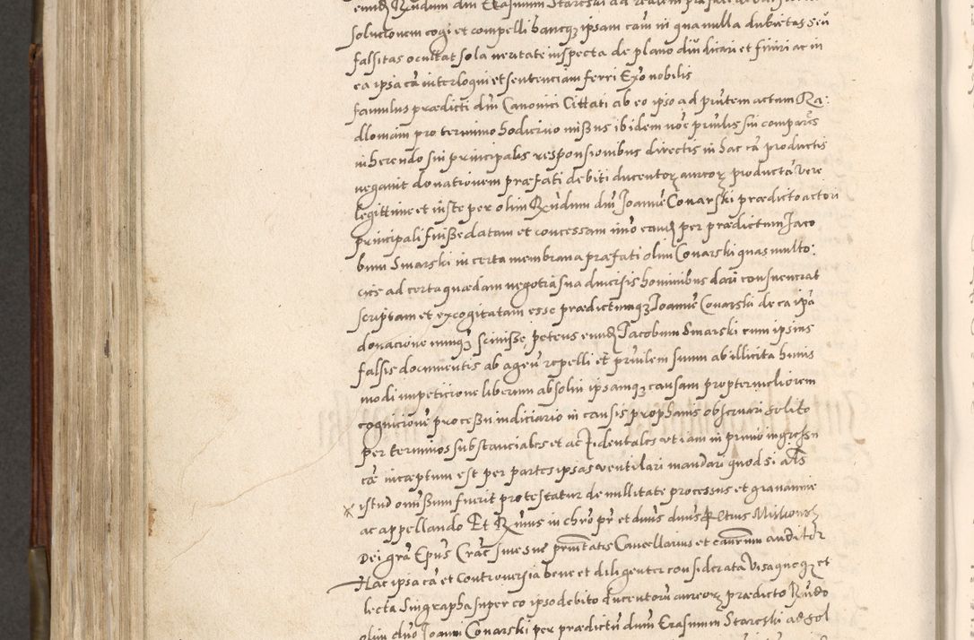 Zdjęcie nr 599 dla obiektu archiwalnego: Acta actorum, constitutionum, obligationum, resignationum, quietationum tempore R. D. Petr Myszkowski, episcopi Cracoviensis, qui post mortem R. D. Francisci Krasiński, episcopi Cracoviensis solius Dei optimi maximi benignitate, Serenissimi Stephani regis Poloniase favore et clementia ex Plocensi ad Cracoviensem auctoritate Ssmi Gregorii XIII successit ab anno 1577 mense Novembri ad annum 1591 mensem Aprilem successive acticatorum.