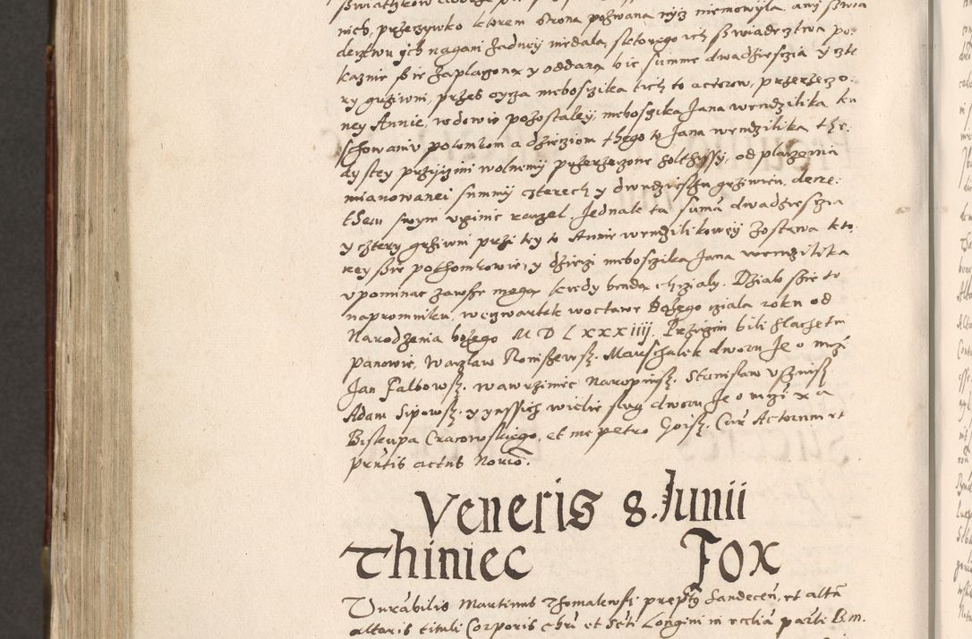 Zdjęcie nr 797 dla obiektu archiwalnego: Acta actorum, constitutionum, obligationum, resignationum, quietationum tempore R. D. Petr Myszkowski, episcopi Cracoviensis, qui post mortem R. D. Francisci Krasiński, episcopi Cracoviensis solius Dei optimi maximi benignitate, Serenissimi Stephani regis Poloniase favore et clementia ex Plocensi ad Cracoviensem auctoritate Ssmi Gregorii XIII successit ab anno 1577 mense Novembri ad annum 1591 mensem Aprilem successive acticatorum.
