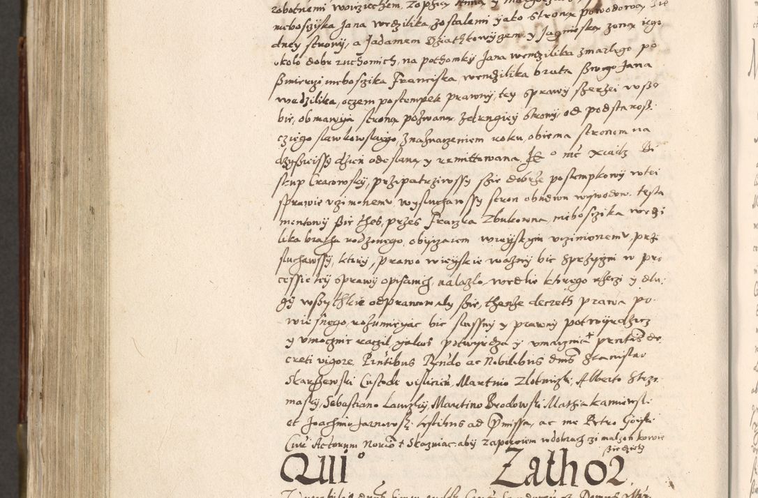 Zdjęcie nr 793 dla obiektu archiwalnego: Acta actorum, constitutionum, obligationum, resignationum, quietationum tempore R. D. Petr Myszkowski, episcopi Cracoviensis, qui post mortem R. D. Francisci Krasiński, episcopi Cracoviensis solius Dei optimi maximi benignitate, Serenissimi Stephani regis Poloniase favore et clementia ex Plocensi ad Cracoviensem auctoritate Ssmi Gregorii XIII successit ab anno 1577 mense Novembri ad annum 1591 mensem Aprilem successive acticatorum.