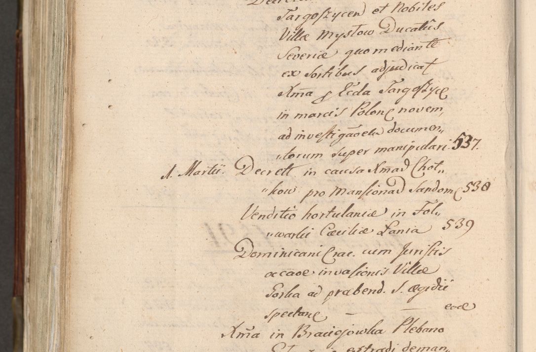 Zdjęcie nr 1141 dla obiektu archiwalnego: Acta actorum, constitutionum, obligationum, resignationum, quietationum tempore R. D. Petr Myszkowski, episcopi Cracoviensis, qui post mortem R. D. Francisci Krasiński, episcopi Cracoviensis solius Dei optimi maximi benignitate, Serenissimi Stephani regis Poloniase favore et clementia ex Plocensi ad Cracoviensem auctoritate Ssmi Gregorii XIII successit ab anno 1577 mense Novembri ad annum 1591 mensem Aprilem successive acticatorum.