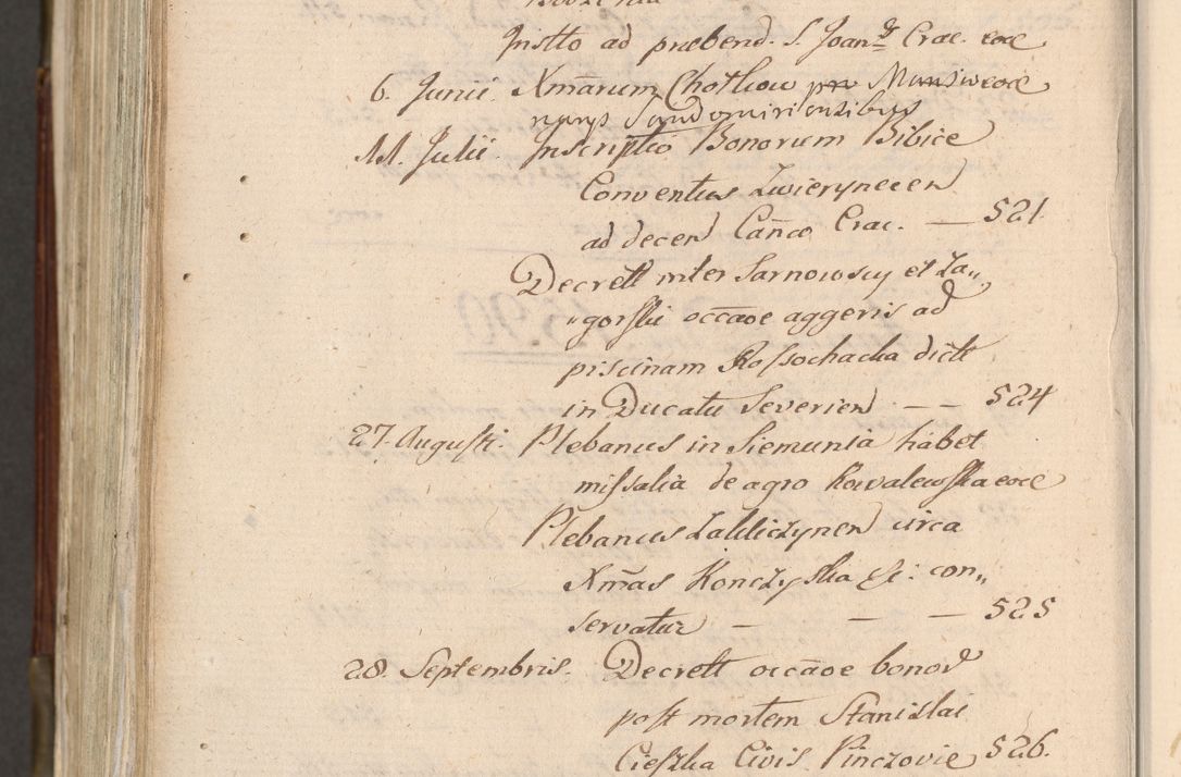 Zdjęcie nr 1139 dla obiektu archiwalnego: Acta actorum, constitutionum, obligationum, resignationum, quietationum tempore R. D. Petr Myszkowski, episcopi Cracoviensis, qui post mortem R. D. Francisci Krasiński, episcopi Cracoviensis solius Dei optimi maximi benignitate, Serenissimi Stephani regis Poloniase favore et clementia ex Plocensi ad Cracoviensem auctoritate Ssmi Gregorii XIII successit ab anno 1577 mense Novembri ad annum 1591 mensem Aprilem successive acticatorum.