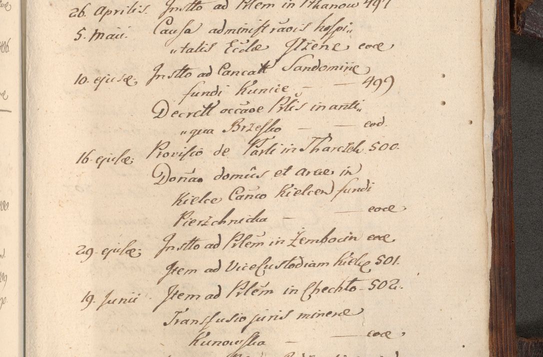 Zdjęcie nr 1136 dla obiektu archiwalnego: Acta actorum, constitutionum, obligationum, resignationum, quietationum tempore R. D. Petr Myszkowski, episcopi Cracoviensis, qui post mortem R. D. Francisci Krasiński, episcopi Cracoviensis solius Dei optimi maximi benignitate, Serenissimi Stephani regis Poloniase favore et clementia ex Plocensi ad Cracoviensem auctoritate Ssmi Gregorii XIII successit ab anno 1577 mense Novembri ad annum 1591 mensem Aprilem successive acticatorum.