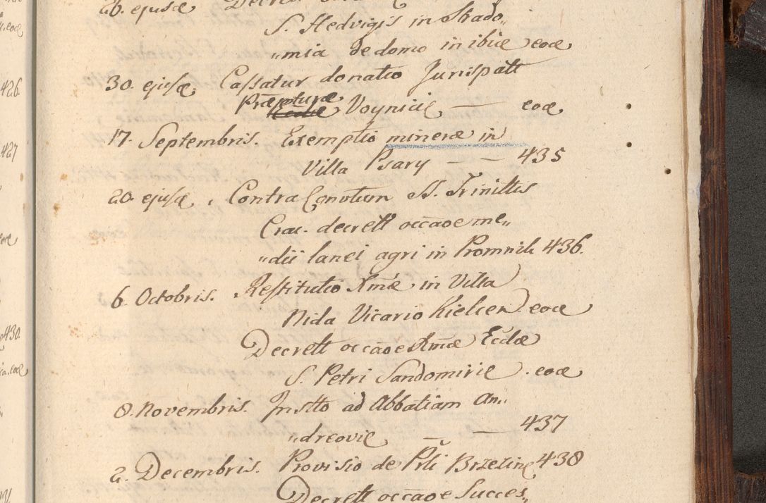 Zdjęcie nr 1128 dla obiektu archiwalnego: Acta actorum, constitutionum, obligationum, resignationum, quietationum tempore R. D. Petr Myszkowski, episcopi Cracoviensis, qui post mortem R. D. Francisci Krasiński, episcopi Cracoviensis solius Dei optimi maximi benignitate, Serenissimi Stephani regis Poloniase favore et clementia ex Plocensi ad Cracoviensem auctoritate Ssmi Gregorii XIII successit ab anno 1577 mense Novembri ad annum 1591 mensem Aprilem successive acticatorum.