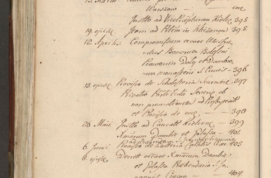 Zdjęcie nr 1125 dla obiektu archiwalnego: Acta actorum, constitutionum, obligationum, resignationum, quietationum tempore R. D. Petr Myszkowski, episcopi Cracoviensis, qui post mortem R. D. Francisci Krasiński, episcopi Cracoviensis solius Dei optimi maximi benignitate, Serenissimi Stephani regis Poloniase favore et clementia ex Plocensi ad Cracoviensem auctoritate Ssmi Gregorii XIII successit ab anno 1577 mense Novembri ad annum 1591 mensem Aprilem successive acticatorum.