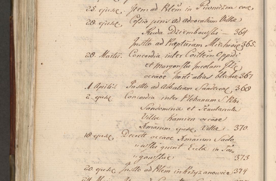 Zdjęcie nr 1123 dla obiektu archiwalnego: Acta actorum, constitutionum, obligationum, resignationum, quietationum tempore R. D. Petr Myszkowski, episcopi Cracoviensis, qui post mortem R. D. Francisci Krasiński, episcopi Cracoviensis solius Dei optimi maximi benignitate, Serenissimi Stephani regis Poloniase favore et clementia ex Plocensi ad Cracoviensem auctoritate Ssmi Gregorii XIII successit ab anno 1577 mense Novembri ad annum 1591 mensem Aprilem successive acticatorum.