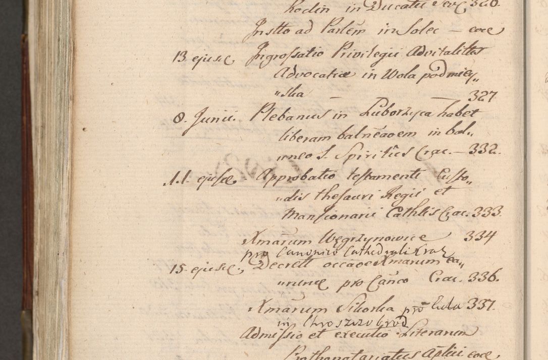 Zdjęcie nr 1121 dla obiektu archiwalnego: Acta actorum, constitutionum, obligationum, resignationum, quietationum tempore R. D. Petr Myszkowski, episcopi Cracoviensis, qui post mortem R. D. Francisci Krasiński, episcopi Cracoviensis solius Dei optimi maximi benignitate, Serenissimi Stephani regis Poloniase favore et clementia ex Plocensi ad Cracoviensem auctoritate Ssmi Gregorii XIII successit ab anno 1577 mense Novembri ad annum 1591 mensem Aprilem successive acticatorum.
