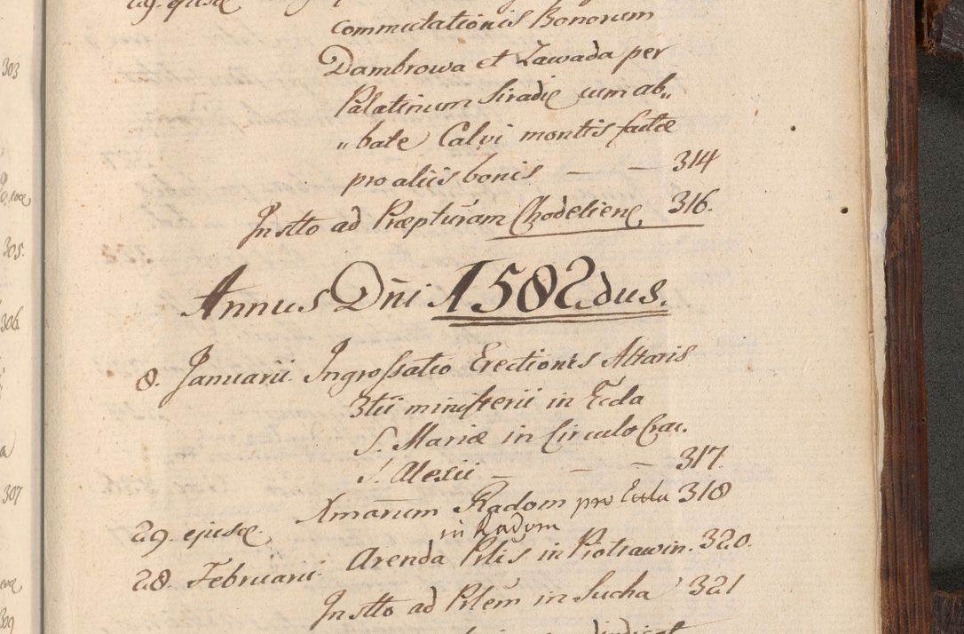 Zdjęcie nr 1120 dla obiektu archiwalnego: Acta actorum, constitutionum, obligationum, resignationum, quietationum tempore R. D. Petr Myszkowski, episcopi Cracoviensis, qui post mortem R. D. Francisci Krasiński, episcopi Cracoviensis solius Dei optimi maximi benignitate, Serenissimi Stephani regis Poloniase favore et clementia ex Plocensi ad Cracoviensem auctoritate Ssmi Gregorii XIII successit ab anno 1577 mense Novembri ad annum 1591 mensem Aprilem successive acticatorum.