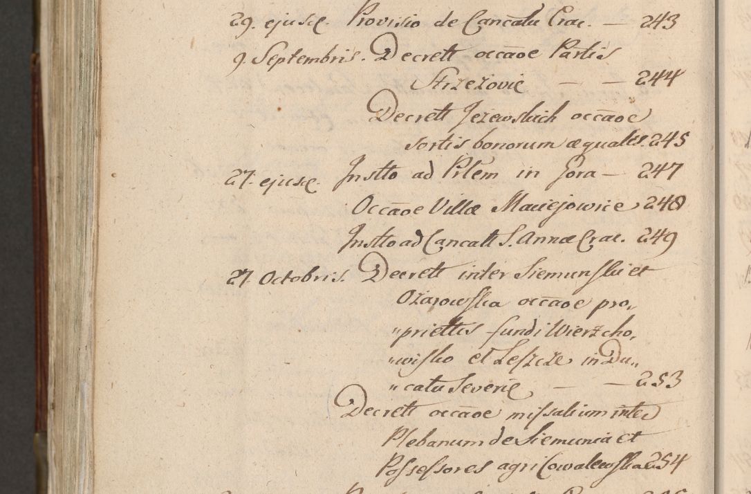 Zdjęcie nr 1115 dla obiektu archiwalnego: Acta actorum, constitutionum, obligationum, resignationum, quietationum tempore R. D. Petr Myszkowski, episcopi Cracoviensis, qui post mortem R. D. Francisci Krasiński, episcopi Cracoviensis solius Dei optimi maximi benignitate, Serenissimi Stephani regis Poloniase favore et clementia ex Plocensi ad Cracoviensem auctoritate Ssmi Gregorii XIII successit ab anno 1577 mense Novembri ad annum 1591 mensem Aprilem successive acticatorum.