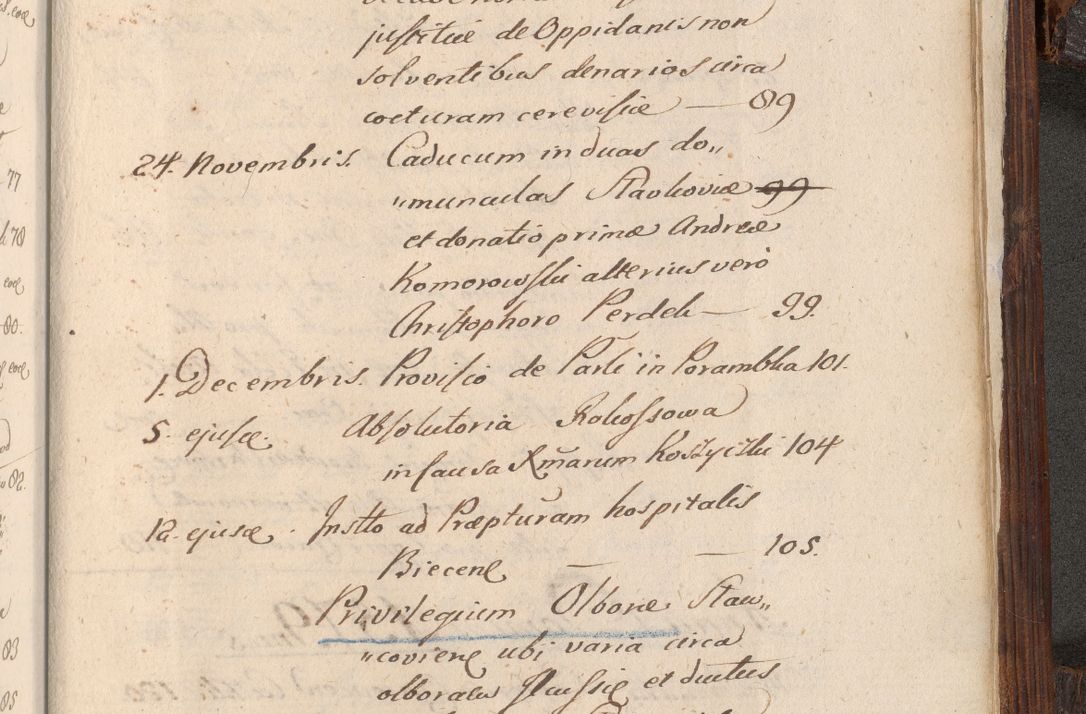 Zdjęcie nr 1108 dla obiektu archiwalnego: Acta actorum, constitutionum, obligationum, resignationum, quietationum tempore R. D. Petr Myszkowski, episcopi Cracoviensis, qui post mortem R. D. Francisci Krasiński, episcopi Cracoviensis solius Dei optimi maximi benignitate, Serenissimi Stephani regis Poloniase favore et clementia ex Plocensi ad Cracoviensem auctoritate Ssmi Gregorii XIII successit ab anno 1577 mense Novembri ad annum 1591 mensem Aprilem successive acticatorum.