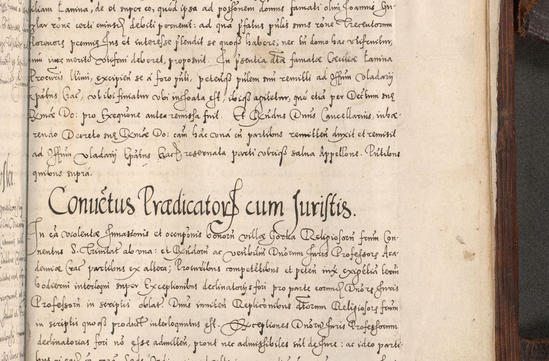 Zdjęcie nr 1104 dla obiektu archiwalnego: Acta actorum, constitutionum, obligationum, resignationum, quietationum tempore R. D. Petr Myszkowski, episcopi Cracoviensis, qui post mortem R. D. Francisci Krasiński, episcopi Cracoviensis solius Dei optimi maximi benignitate, Serenissimi Stephani regis Poloniase favore et clementia ex Plocensi ad Cracoviensem auctoritate Ssmi Gregorii XIII successit ab anno 1577 mense Novembri ad annum 1591 mensem Aprilem successive acticatorum.