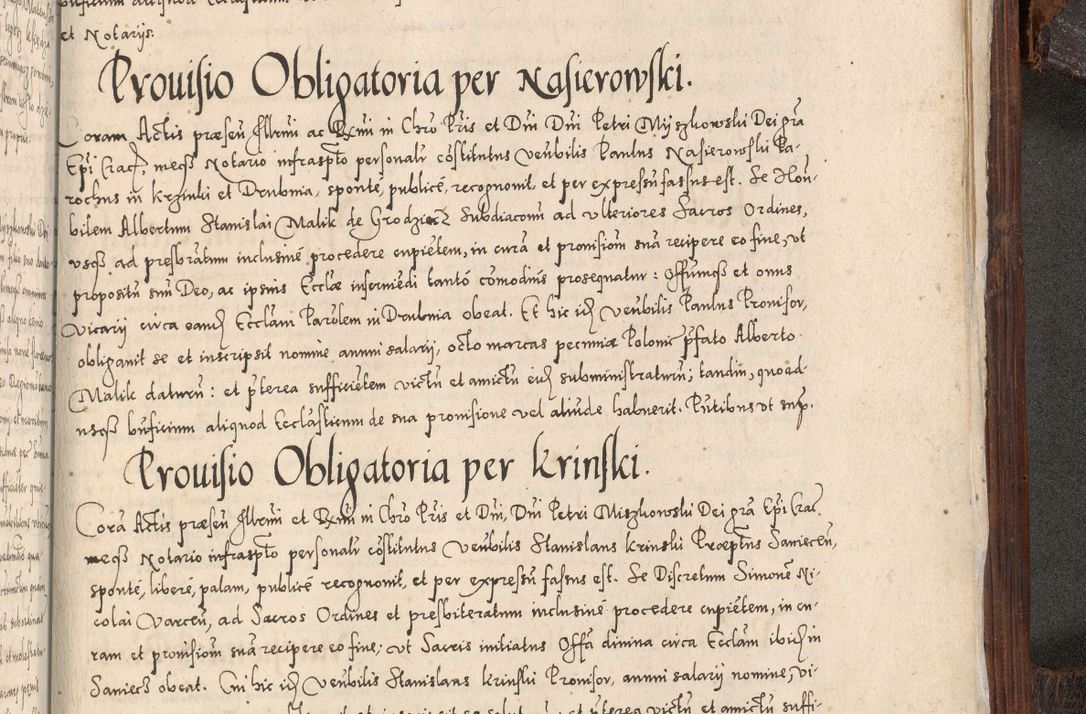 Zdjęcie nr 1094 dla obiektu archiwalnego: Acta actorum, constitutionum, obligationum, resignationum, quietationum tempore R. D. Petr Myszkowski, episcopi Cracoviensis, qui post mortem R. D. Francisci Krasiński, episcopi Cracoviensis solius Dei optimi maximi benignitate, Serenissimi Stephani regis Poloniase favore et clementia ex Plocensi ad Cracoviensem auctoritate Ssmi Gregorii XIII successit ab anno 1577 mense Novembri ad annum 1591 mensem Aprilem successive acticatorum.