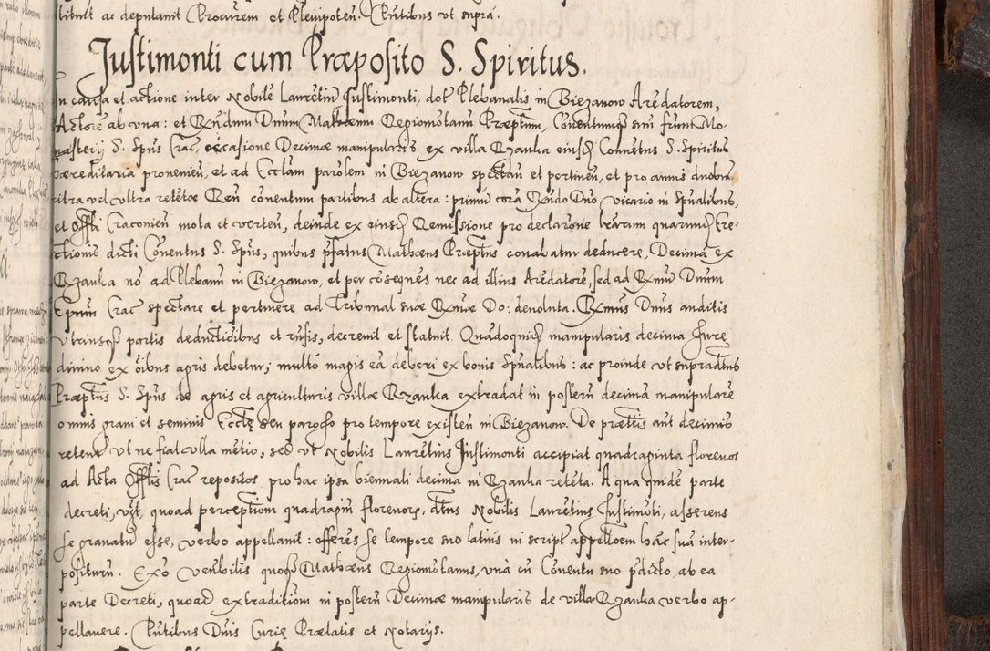 Zdjęcie nr 1086 dla obiektu archiwalnego: Acta actorum, constitutionum, obligationum, resignationum, quietationum tempore R. D. Petr Myszkowski, episcopi Cracoviensis, qui post mortem R. D. Francisci Krasiński, episcopi Cracoviensis solius Dei optimi maximi benignitate, Serenissimi Stephani regis Poloniase favore et clementia ex Plocensi ad Cracoviensem auctoritate Ssmi Gregorii XIII successit ab anno 1577 mense Novembri ad annum 1591 mensem Aprilem successive acticatorum.